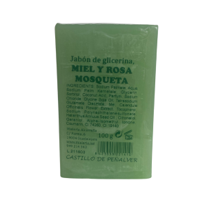 Jabón Vegetal de glicerina y Rosa Mosqueta.